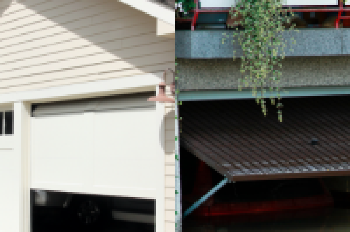 Porte de garage &agrave; panneau unique ou porte de garage sectionnelle
